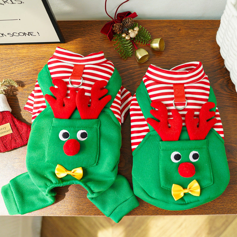Christmas Pet Elk Clothing