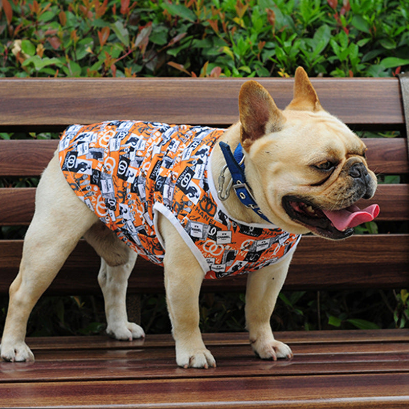 Dog Summer Printed Vest Clothes