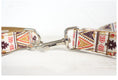 Load image into Gallery viewer, Metal clasp connecting dog leash to collar with fabric
