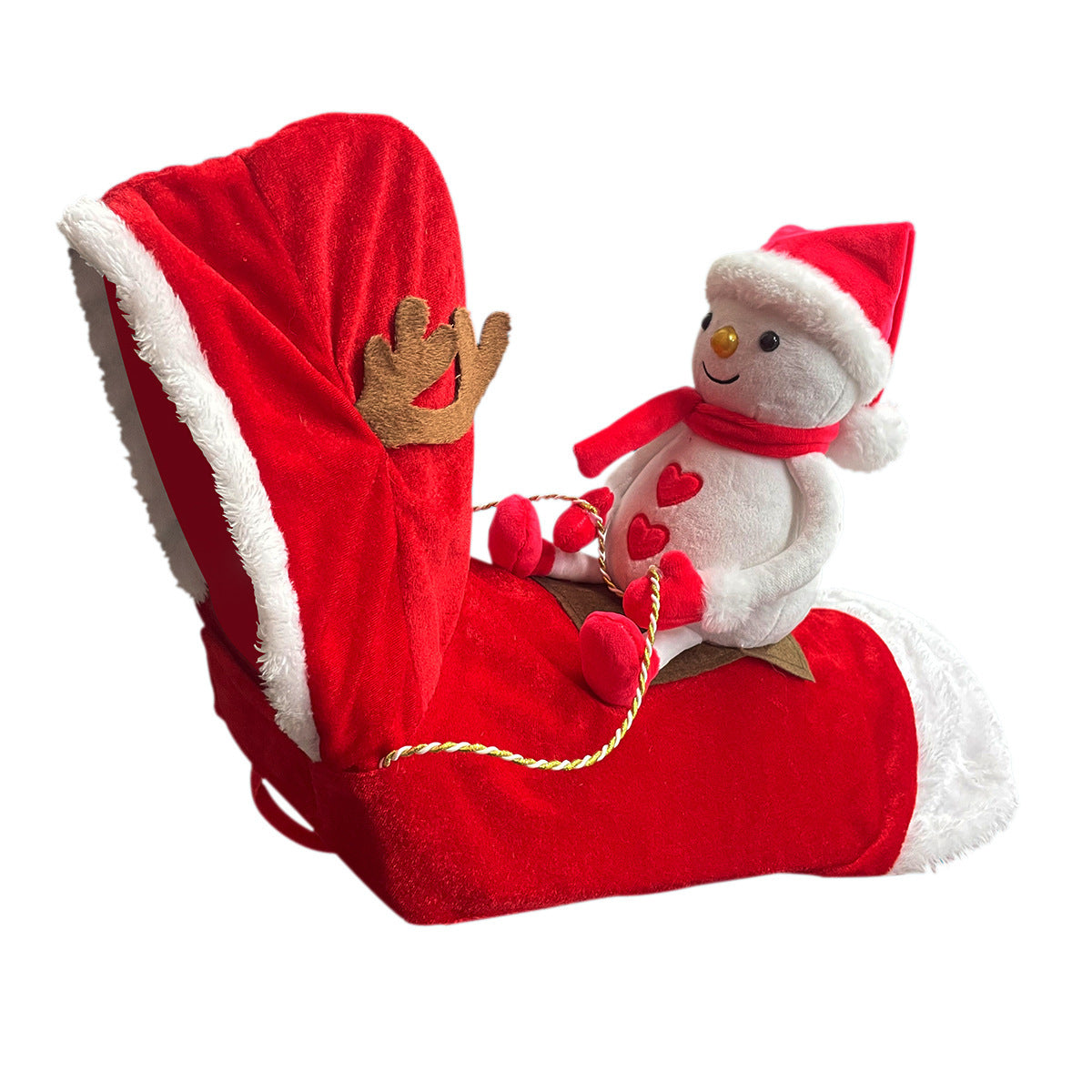 Vêtements de Noël pour chien Père Noël chevauchant un cerf