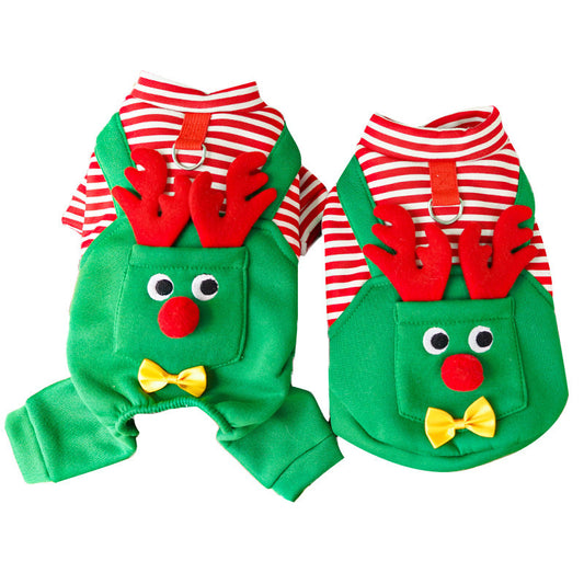 Christmas Pet Elk Clothing