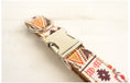 Load image into Gallery viewer, Secure metal buckle on patterned dog collar
