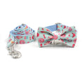 Load image into Gallery viewer, Close-up of adjustable dog collar and leash featuring playful cupcake, candy, and donut patterns
