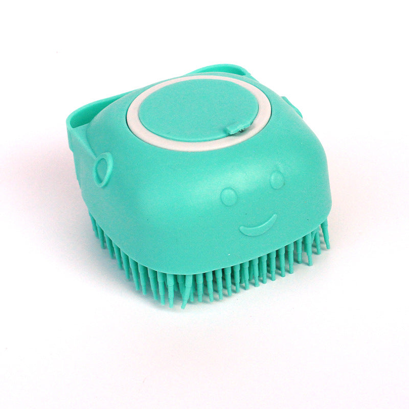 Silicone Dog Bath & Massage Glove with Shampoo Dispenser