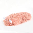 Load image into Gallery viewer, Close-up of pink caterpillar plush cat toy against white background
