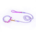 Load image into Gallery viewer, Cotton Rope Woven Leather Pet Leash Collar Set Medium Large Dog Walking
