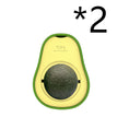 Load image into Gallery viewer, Single avocado catnip toy with dark green catnip ball inside
