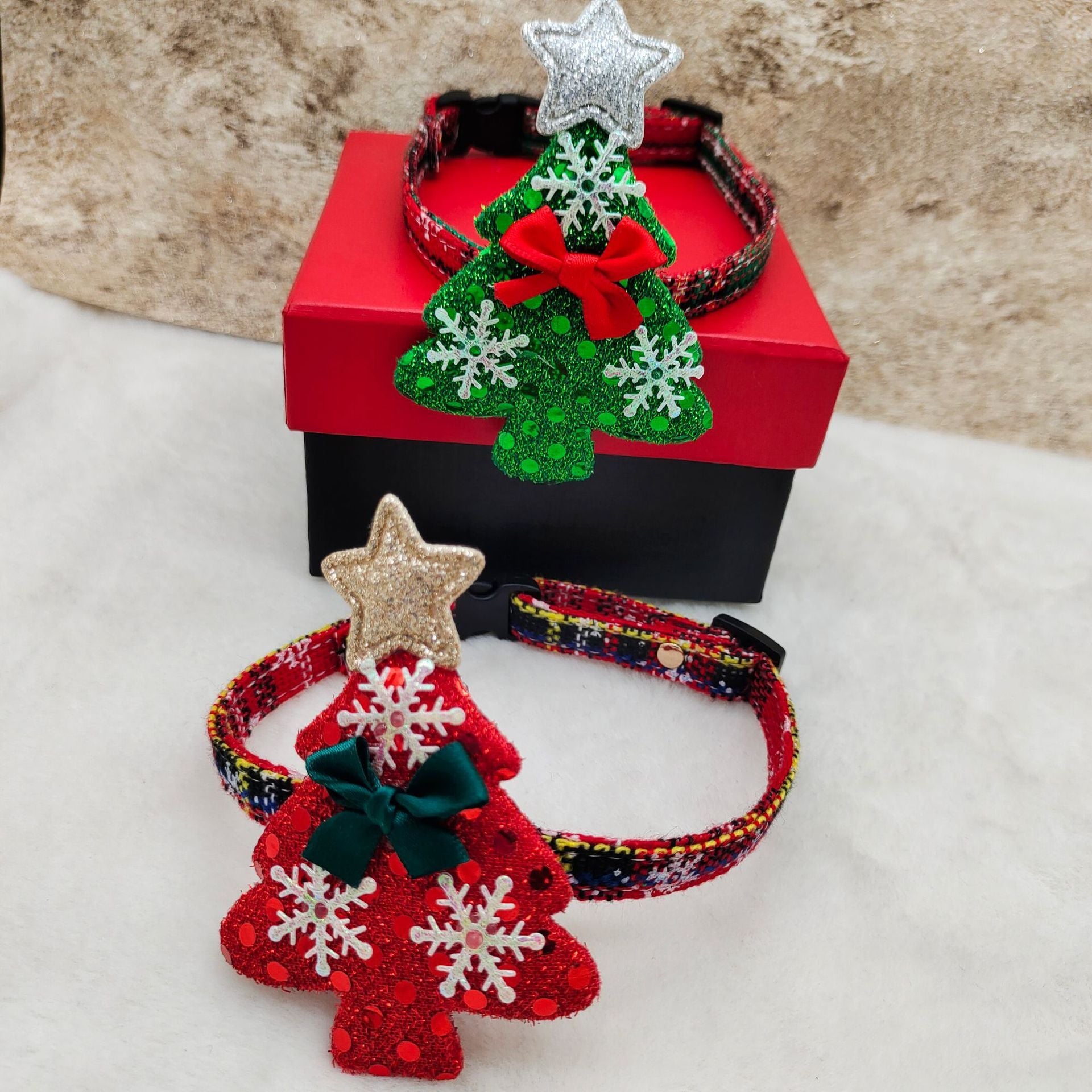 Christmas Snowflake Pet Collar