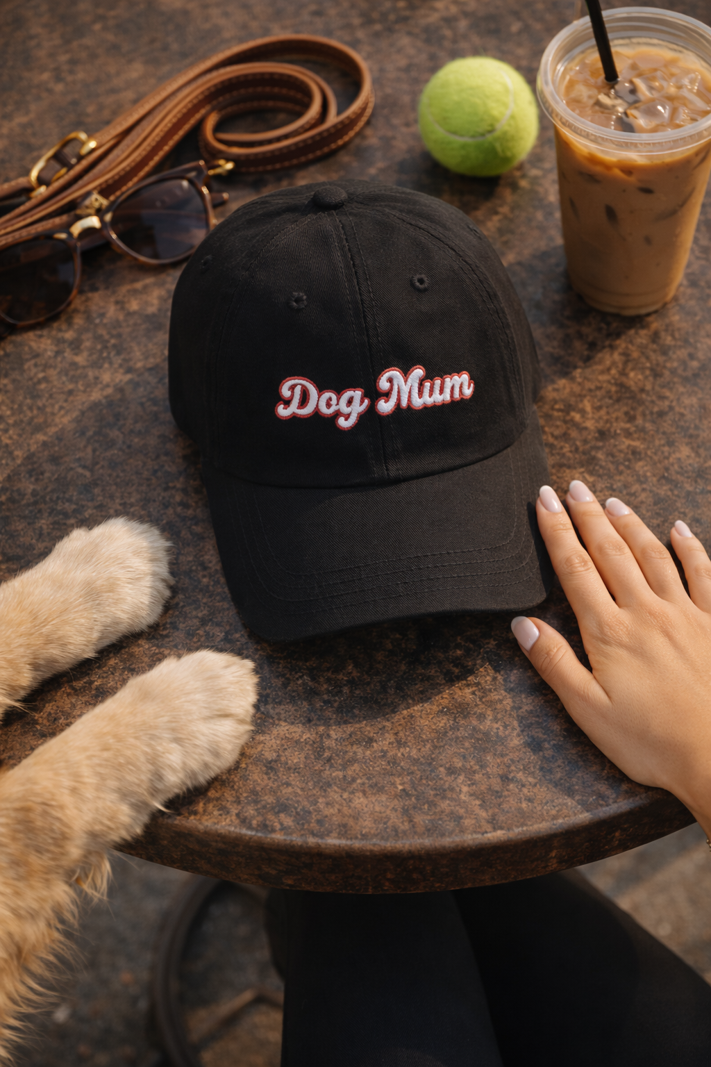Embroidered Denim Hat - 'Dog Mum' Cap for Pet Lovers