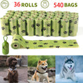 Cargar la imagen en la vista de la galería, 540 Bags High Quality Heavy Duty Large Biodegradable Dog Poo Bags Eco Poo Waste
