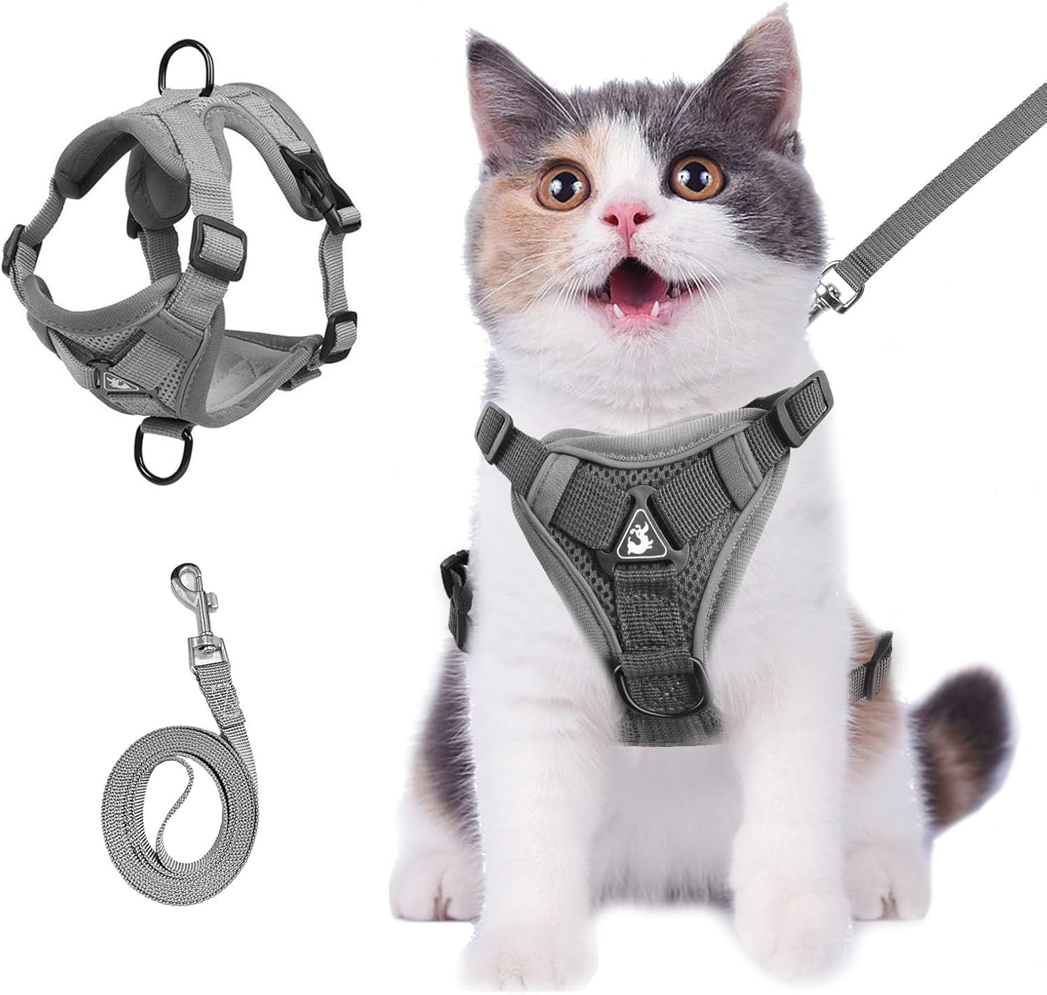 Cat Chest Harness And Leash, Anti-Escape Adjustable Soft Mesh
