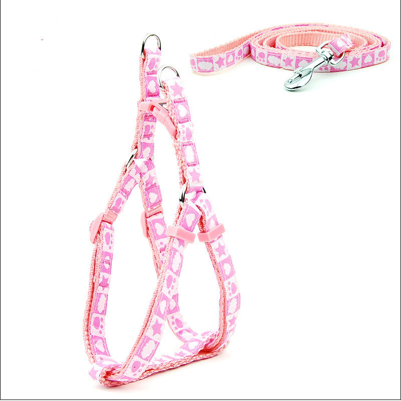 Cute & Comfortable Dog Harness and Leash Set