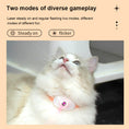 Load image into Gallery viewer, White cat with peach laser collar looking up at flickering laser
