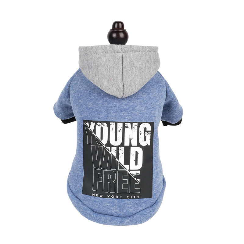 Letter Print Hooded Sweatshirt