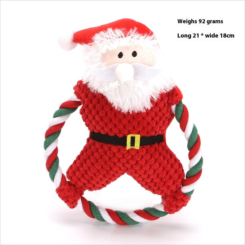 Pet Toy Christmas Suit Tear-resistant Plush