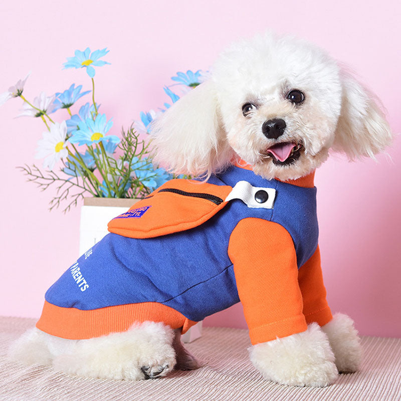Pet Clothes Two-legged Sweater Detachable School Bag Small Dog Sweater