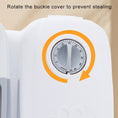 Charger l'image dans la visionneuse de la galerie, Close-up of mechanical timer dial with orange rotation arrow; feeding compartment cover prevents food stealing
