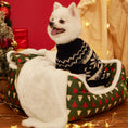 Load image into Gallery viewer, Animals Christmas Sofa Dog Beds Waterproof Bottom Soft Pure Cotton Warm Bed For Dog Xmas Soft Pet Bed CatRemovable Bed Winter
