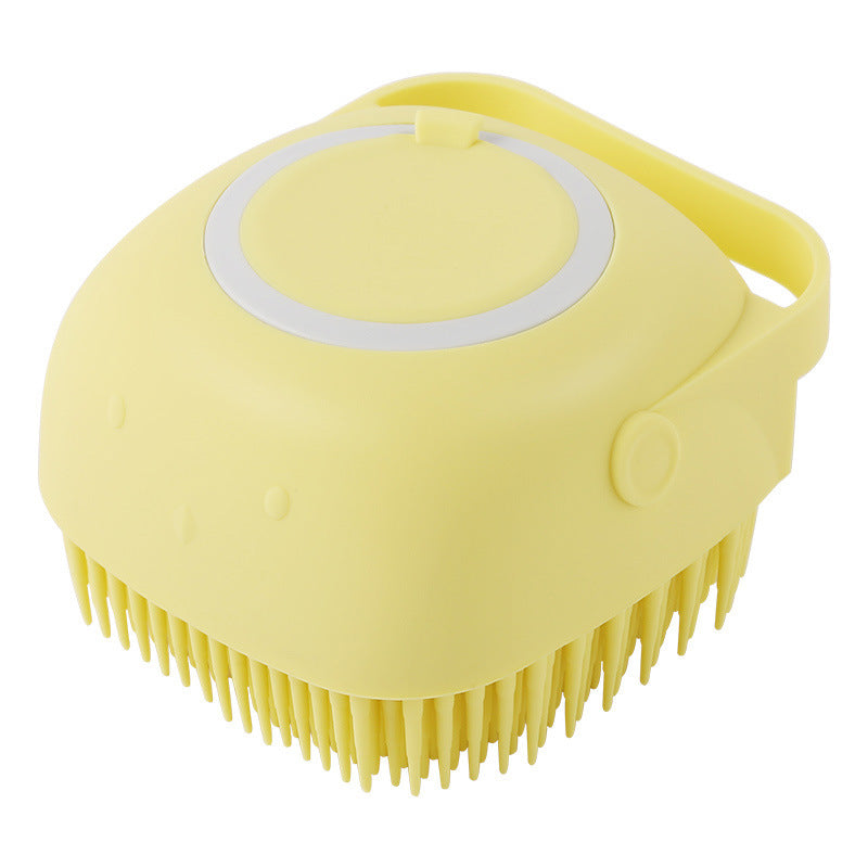 Silicone Dog Bath & Massage Glove with Shampoo Dispenser