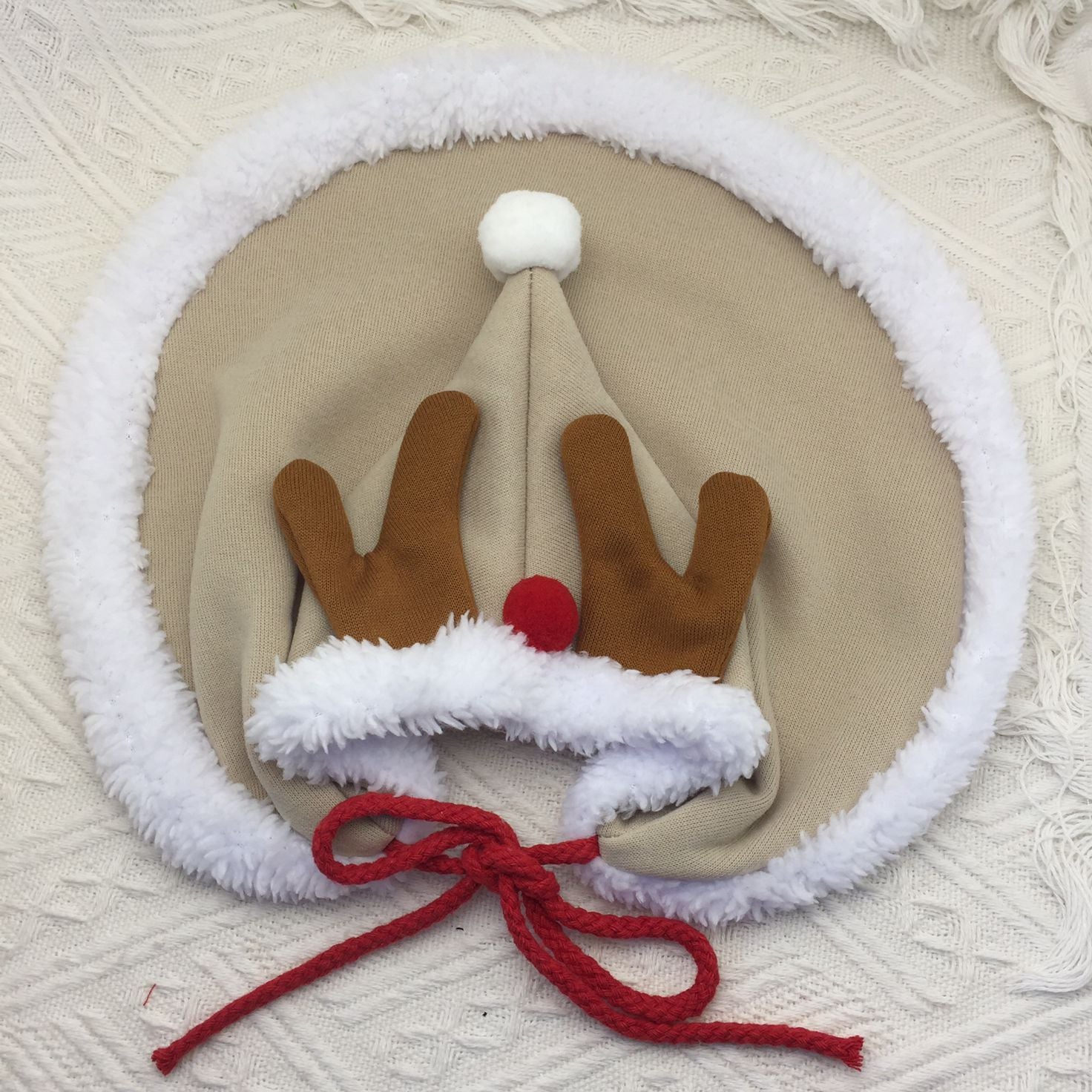 Pet Christmas Tree Cape With Velvet Stars