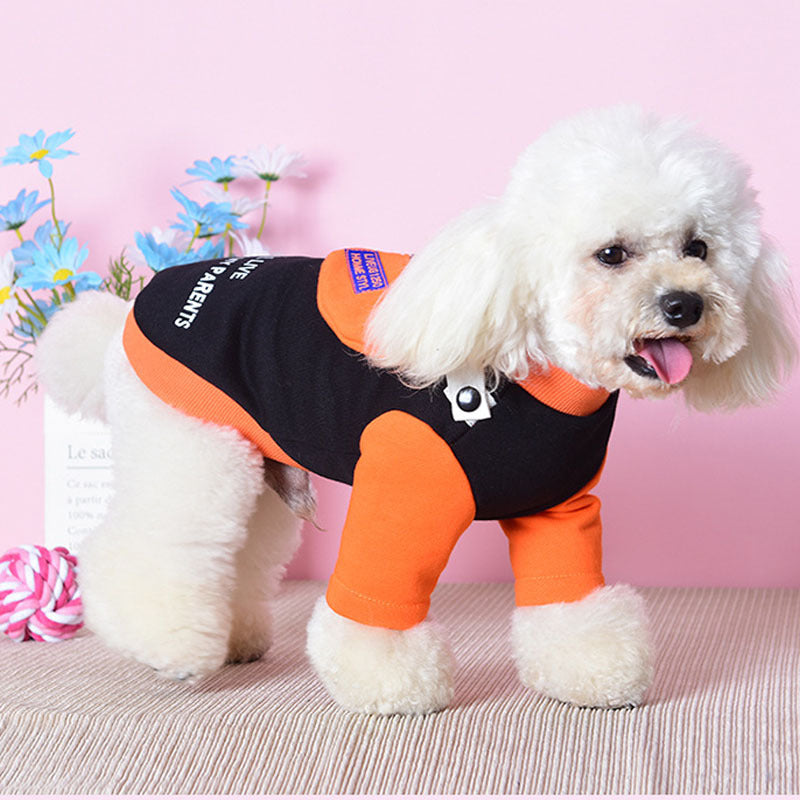 Pet Clothes Two-legged Sweater Detachable School Bag Small Dog Sweater