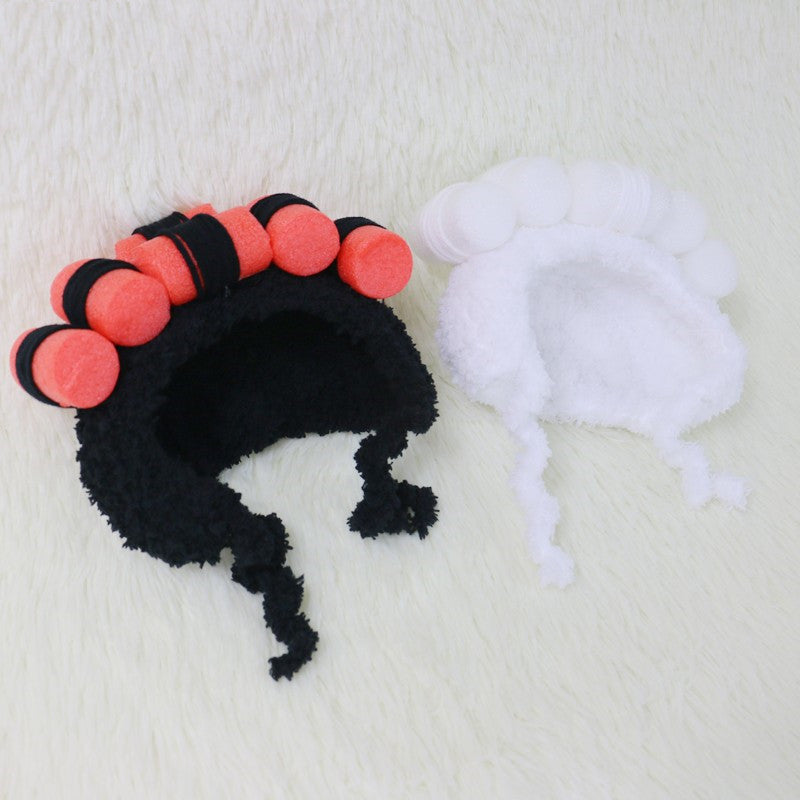 Pet Supplies Cat Wig Hat Small Dog Headdress Photo Props
