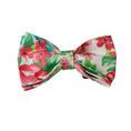 Load image into Gallery viewer, Red floral print dog bow tie accessory
