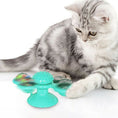 Load image into Gallery viewer, New Windmill Cat Toys Cute Rotating Interactive Cat Toy - Indoor Windmill Cat Toy With Suction Cup Catnip & Jagged Teeth Middle Ball, Smart Kitten Rotating Spinner Exercise Toy, Toothbrush & Massager
