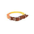 Load image into Gallery viewer, Cotton Rope Woven Leather Pet Leash Collar Set Medium Large Dog Walking
