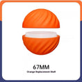 Cargar la imagen en la vista de la galería, Orange replacement shell for LED jumping ball showing threaded interior
