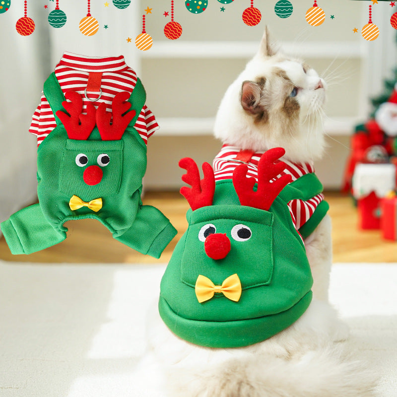 Christmas Pet Elk Clothing