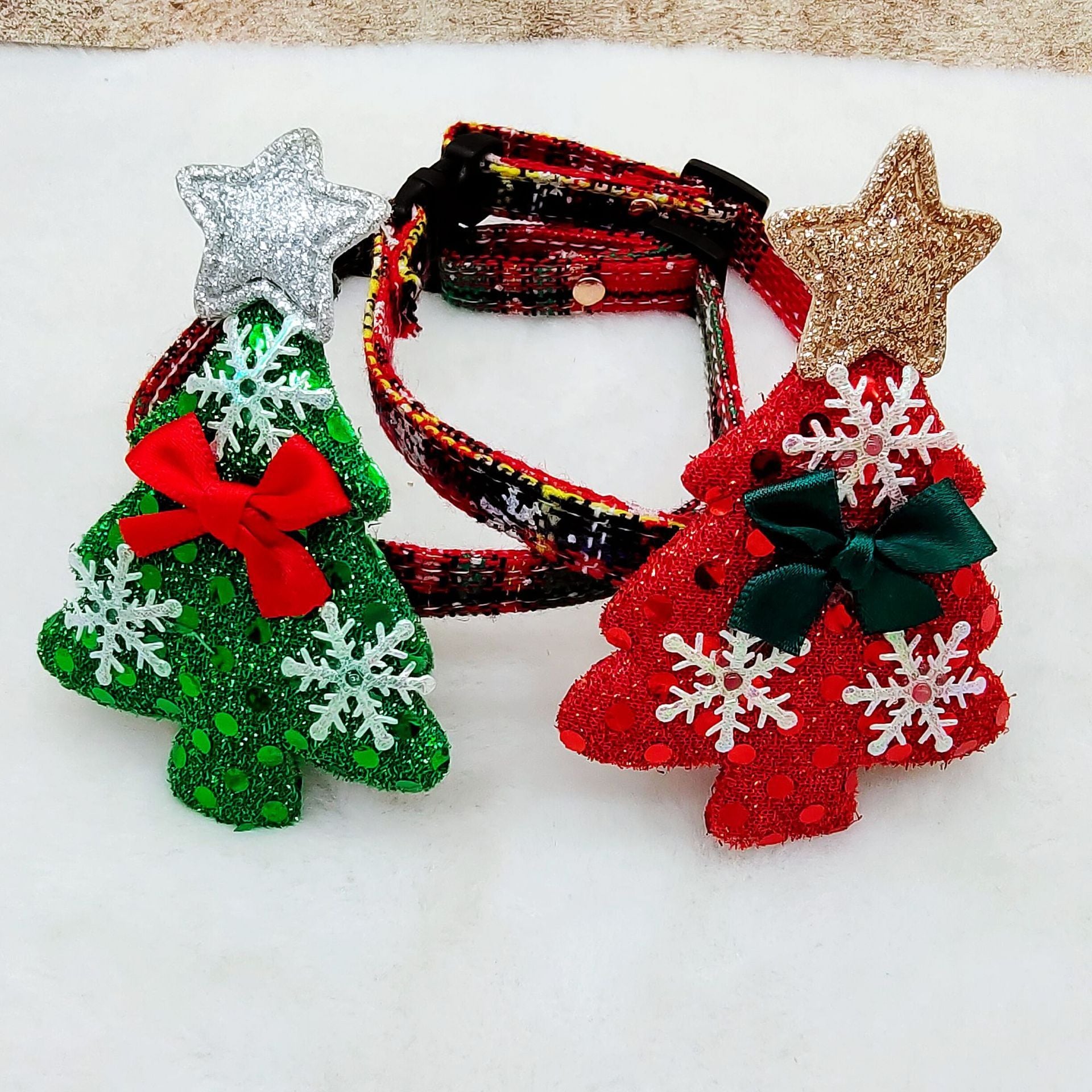 Christmas Snowflake Pet Collar