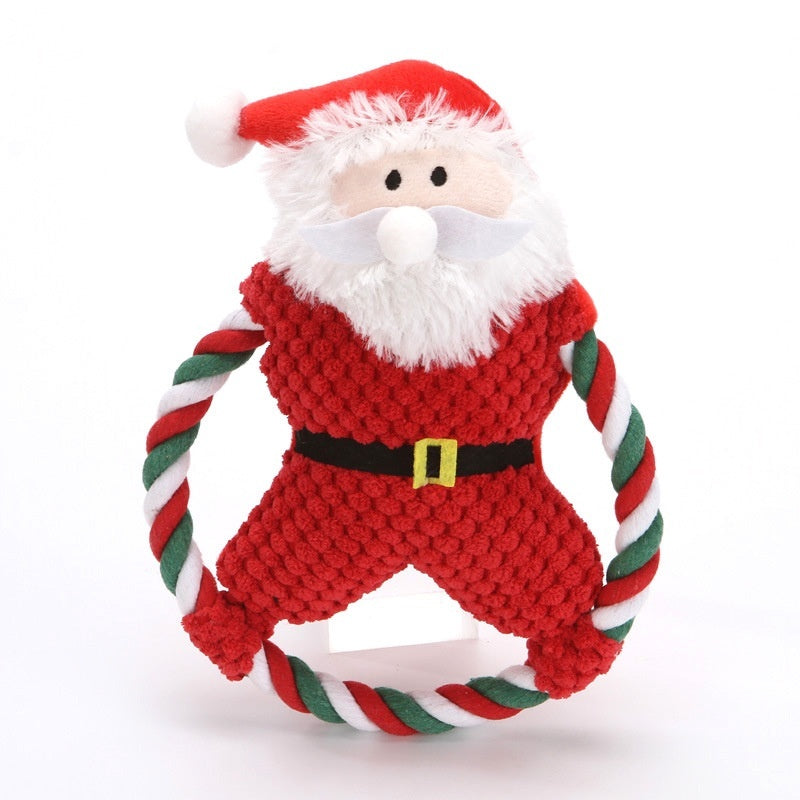Pet Toy Christmas Suit Tear-resistant Plush