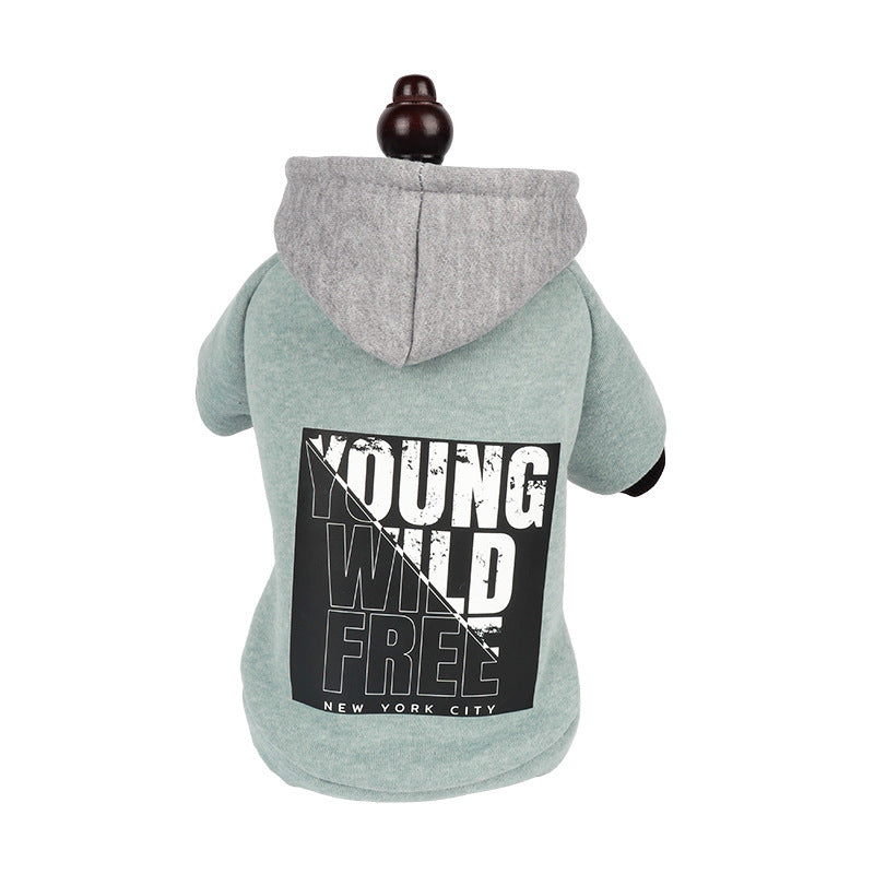 Letter Print Hooded Sweatshirt