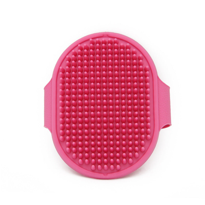 Pink rubber tip pet grooming pad