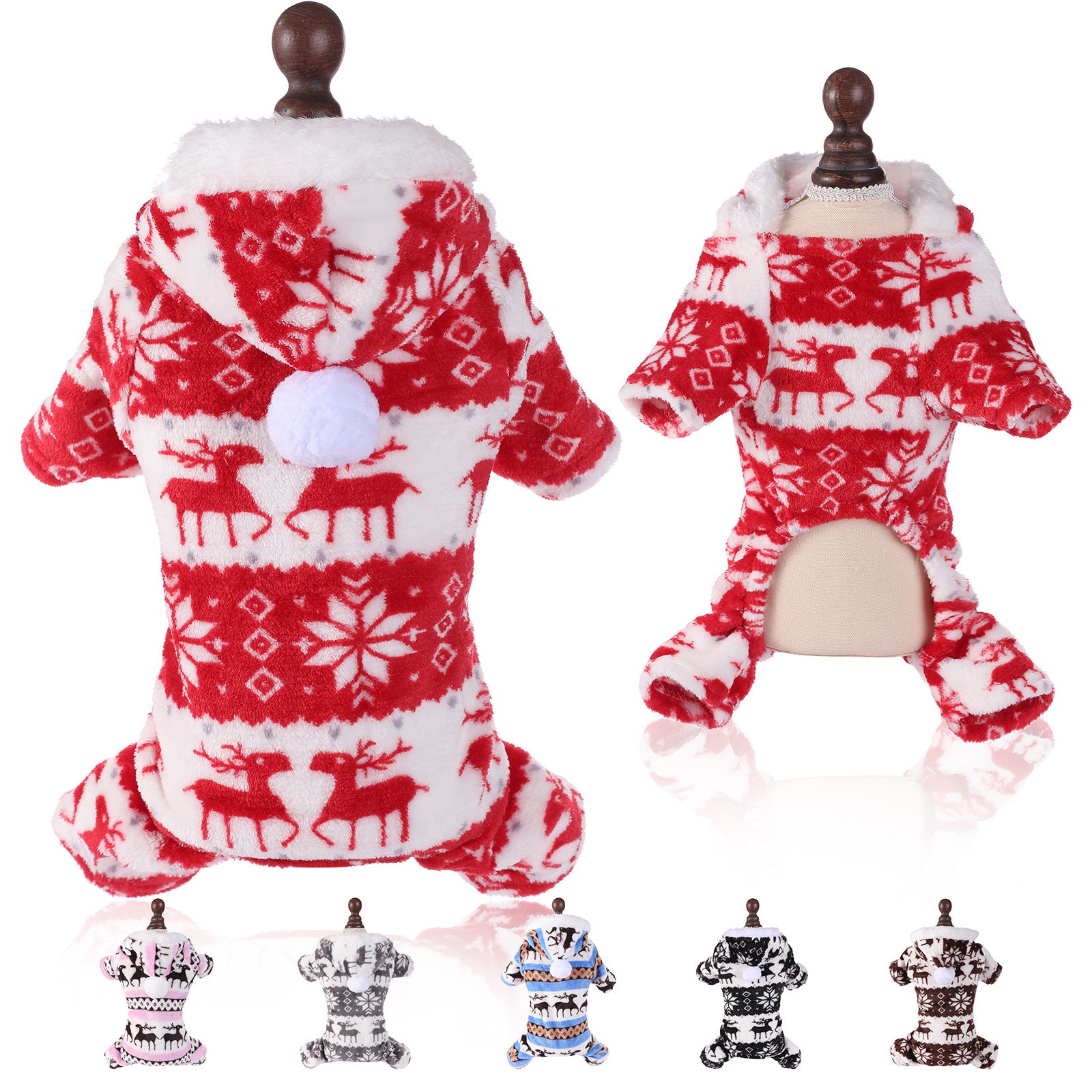 Christmas Winter Soft Fleece Pet Outfit