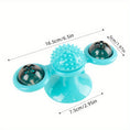Load image into Gallery viewer, New Windmill Cat Toys Cute Rotating Interactive Cat Toy - Indoor Windmill Cat Toy With Suction Cup Catnip & Jagged Teeth Middle Ball, Smart Kitten Rotating Spinner Exercise Toy, Toothbrush & Massager

