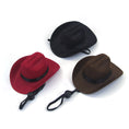 Load image into Gallery viewer, Pet Dog Cowboy Hat Headgear Cat Funny Headwear Outdoor Adjustable Dog Caps Performance Photo Props Cosplay Accessories
