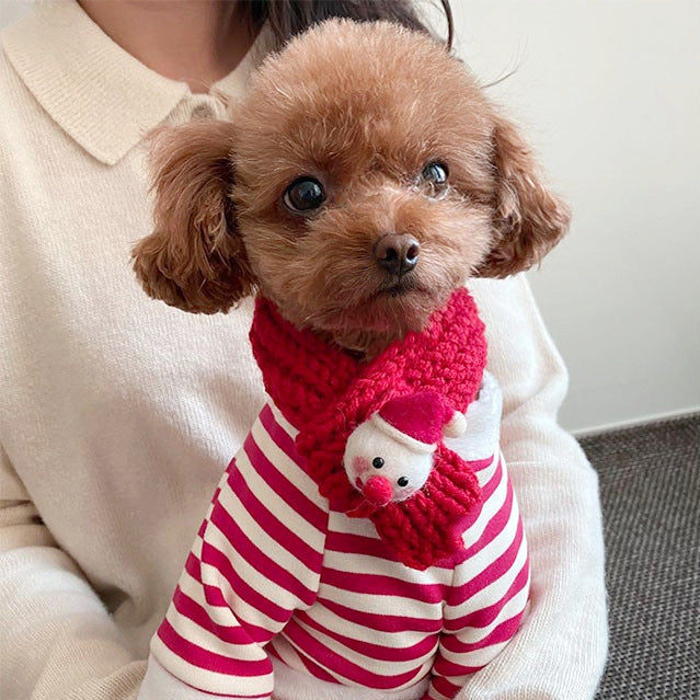 Christmas Dog Clothes Set