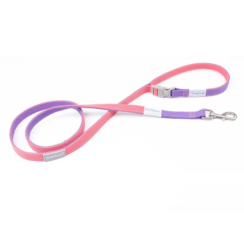 Colorful Dog Collar & Rope Leash Set