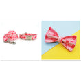 Load image into Gallery viewer, Collar and leash set alongside bowtie accessory displayed together
