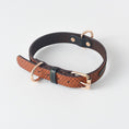 Load image into Gallery viewer, Croc Embossed PU Leather Collar & Leash Set
