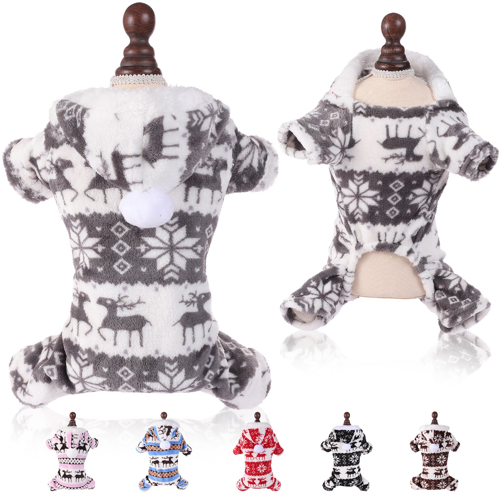 Christmas Winter Soft Fleece Pet Outfit