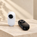 Cargar la imagen en la vista de la galería, Black and white pet collar cameras showing the two available camera colours
