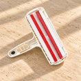 Cargar la imagen en la vista de la galería, Red lint-stripping surfaces on the underside of the white pet hair remover
